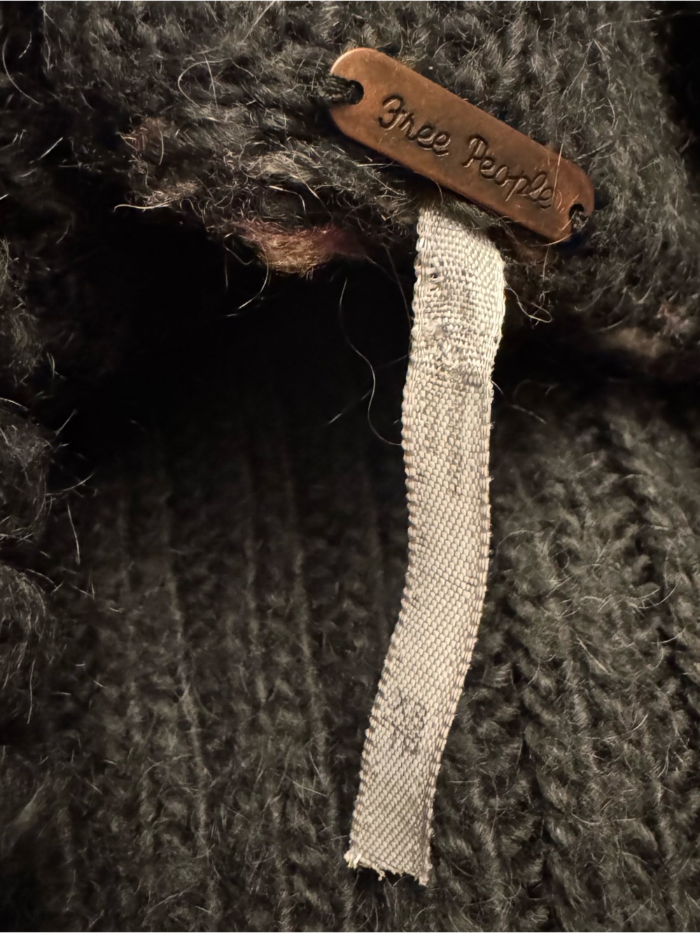 Free People Short Sleeve Cowl Neck Wool/Acrylic/Alpaca Blend Sweater Size XS - Picture 10 of 11